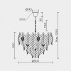 Подвесная люстра MODELUX ML.6770.800 GD