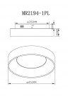 Накладной светильник MyFar MR2194-1PL