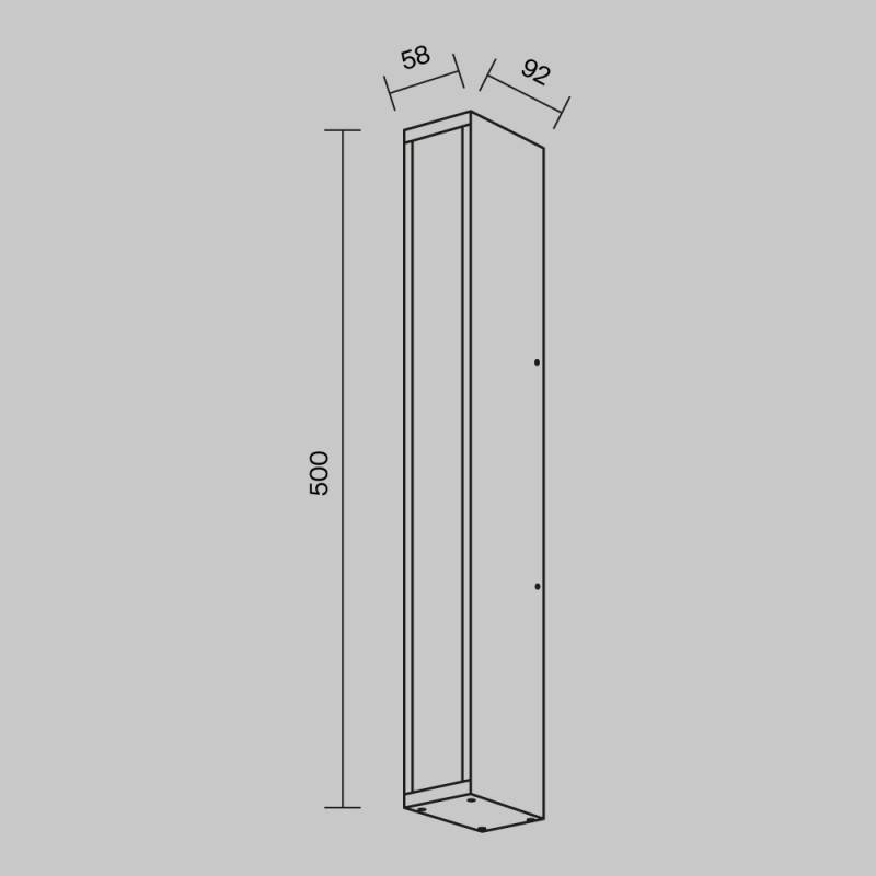 Светильник настенный Maytoni O571WL-L20B3K