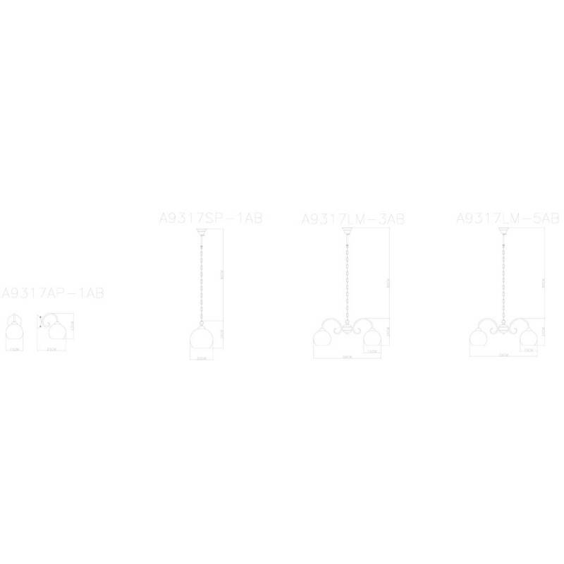 Бра ARTE Lamp A9317AP-1AB