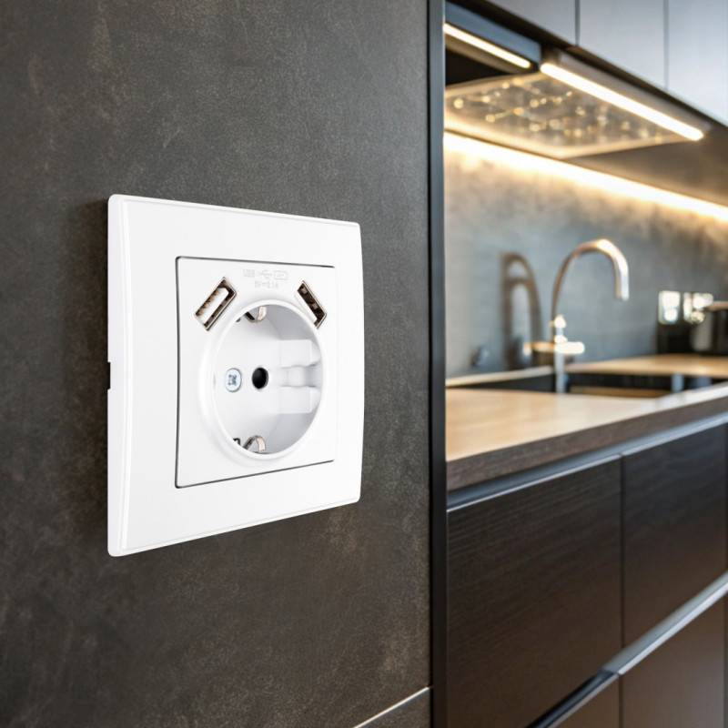 Розетка Arte Milano SET06-1-47-1 white