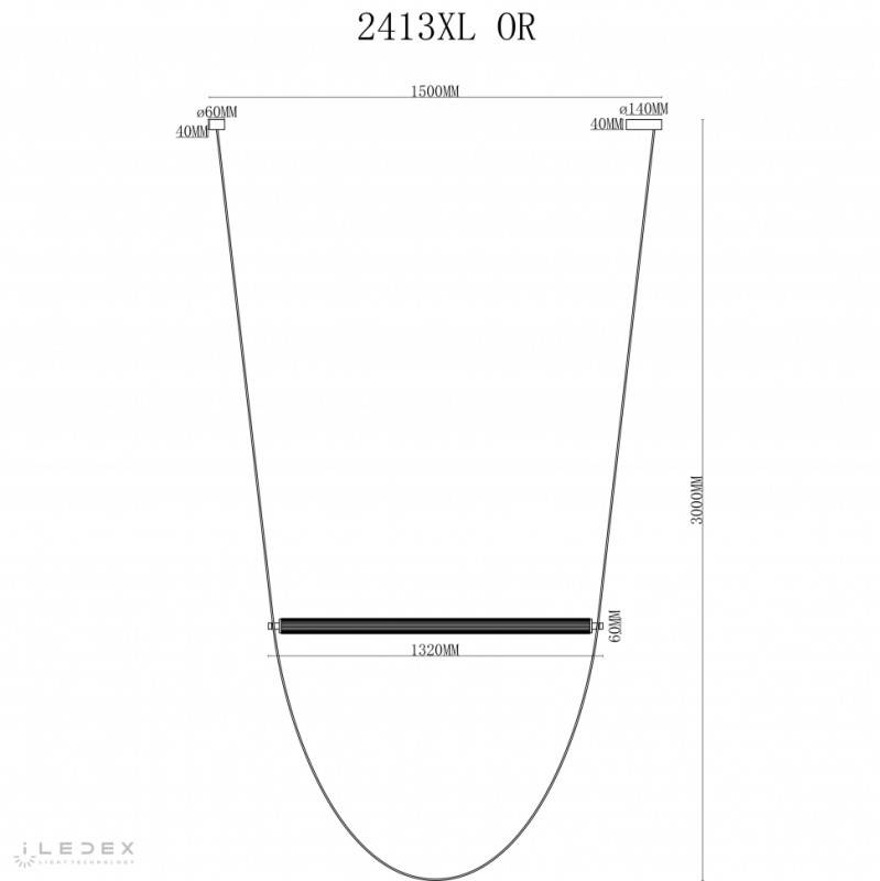 Подвесной светильник iLedex 2413XL OR