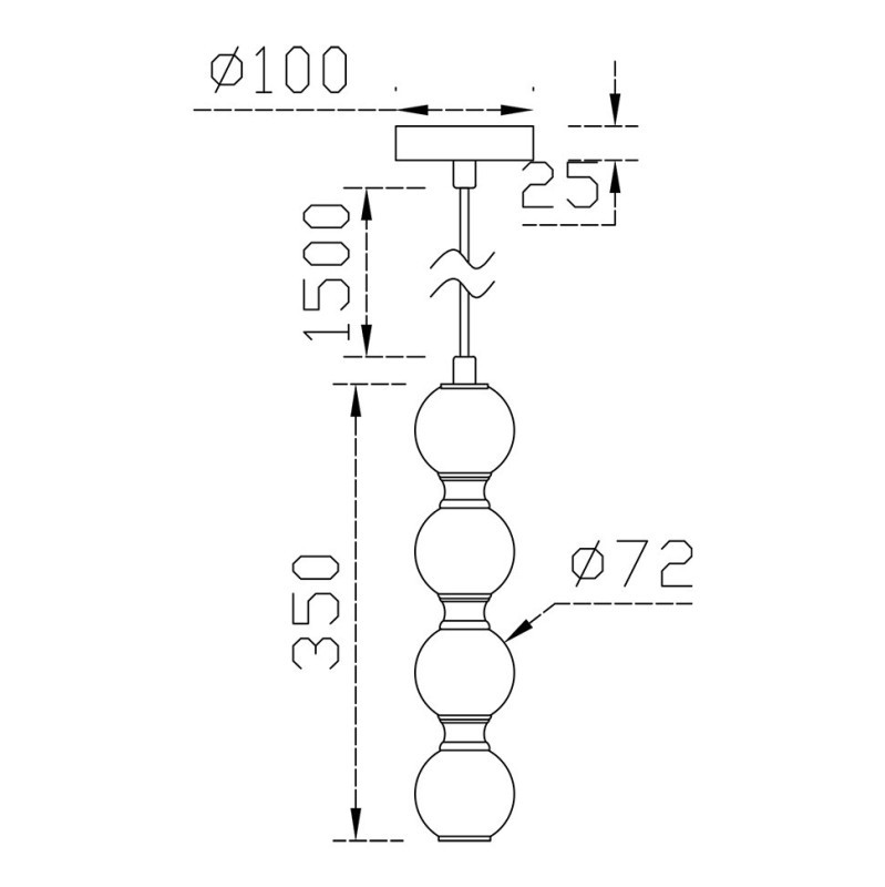Подвесной светильник Fluorite FL1201-4P