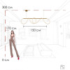 Подвесной светильник LOFT IT 10388P/B Brass