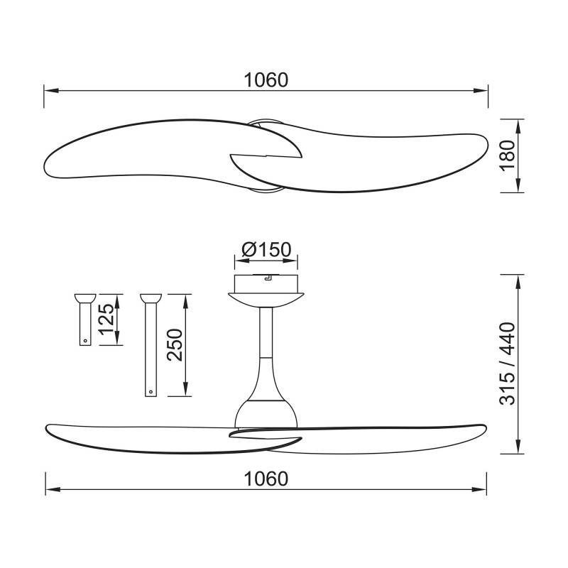 Подвесной светильник Mantra 9037