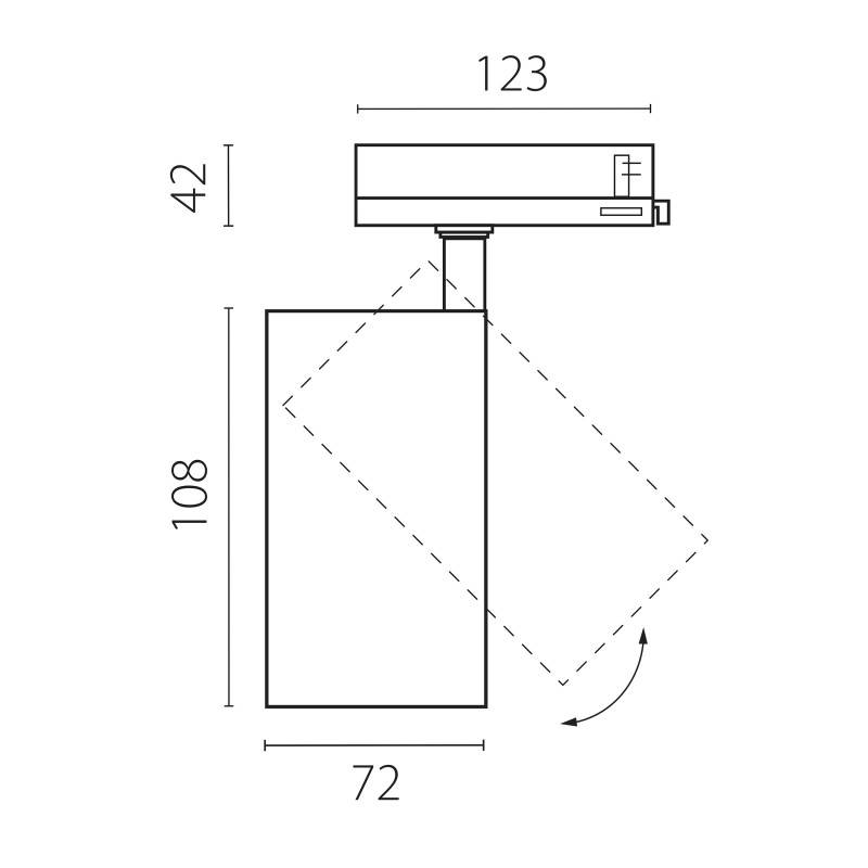 Светильник на шине Lightstar A5236QT36G
