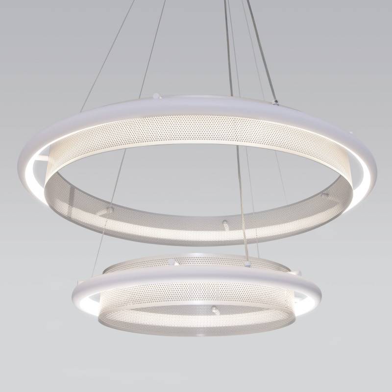 Подвесная люстра Eurosvet 90241/2 белый/ серебро Smart