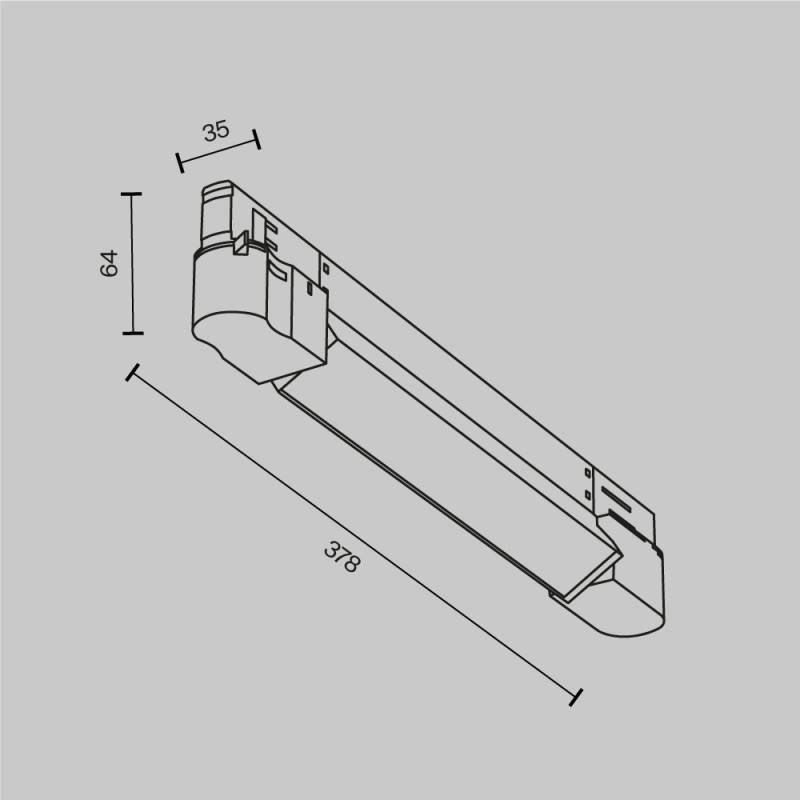 Светильник на шине Maytoni Technical TR196-3-10W2.7K-W