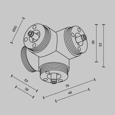 Коннектор Maytoni Technical CA019L4C-B