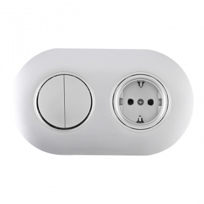Розетка Arte Milano SET08-2-40-1-30-2 silver