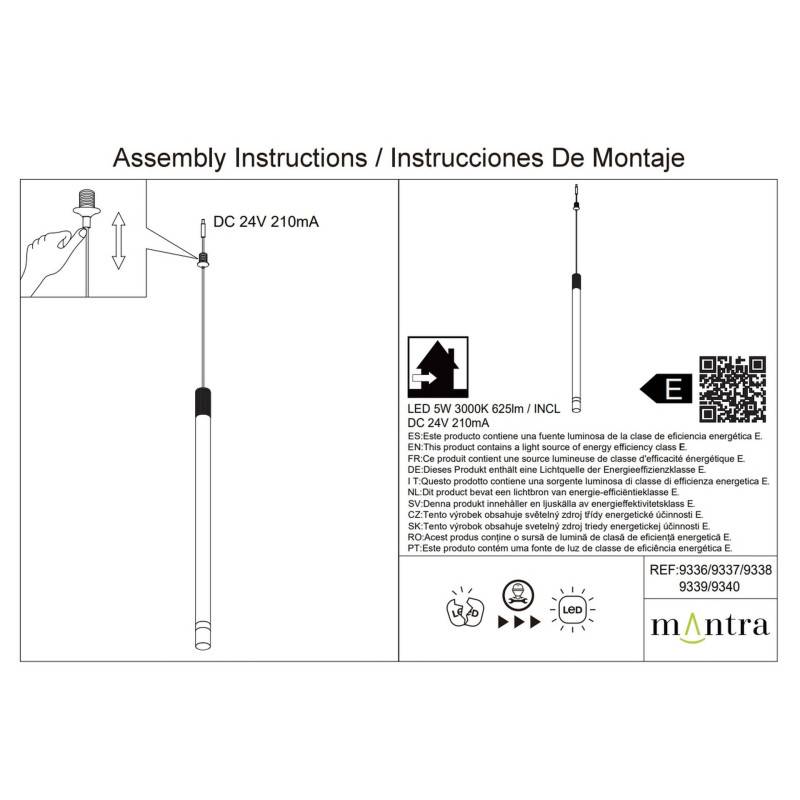 Подвесной светильник Mantra 9337