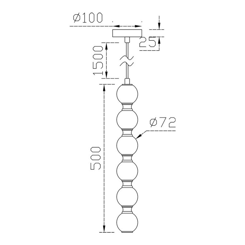 Подвесной светильник Fluorite FL1201-6P