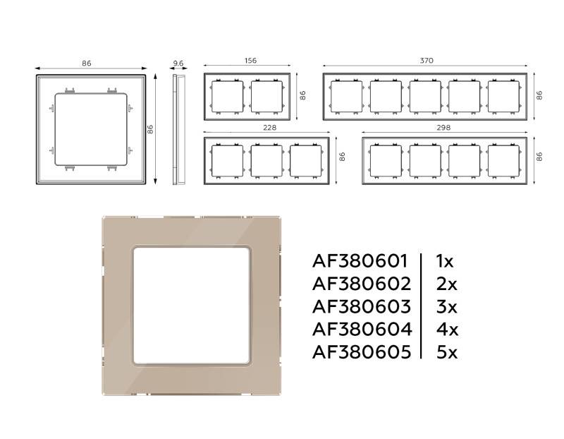 Рамка Ambrella Volt AF380601