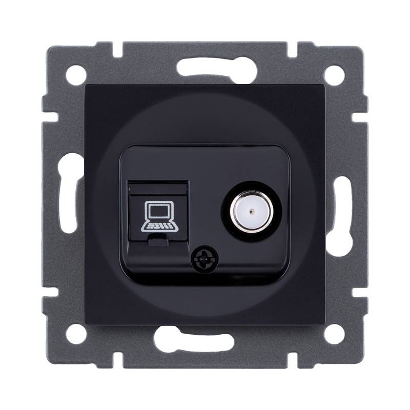 Розетка KOLLINGER REA-014BK