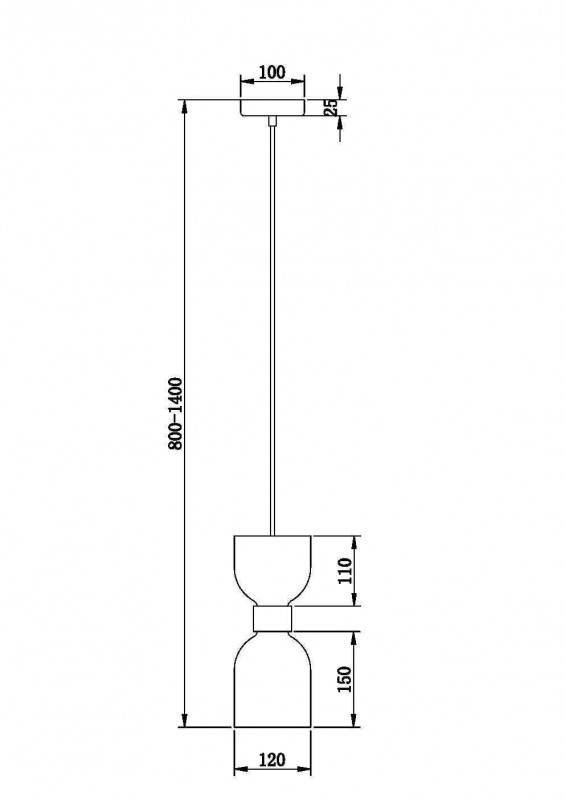 Подвесной светильник Freya FR5203PL-01CH1