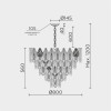 Подвесная люстра MODELUX ML.6228.800 GD