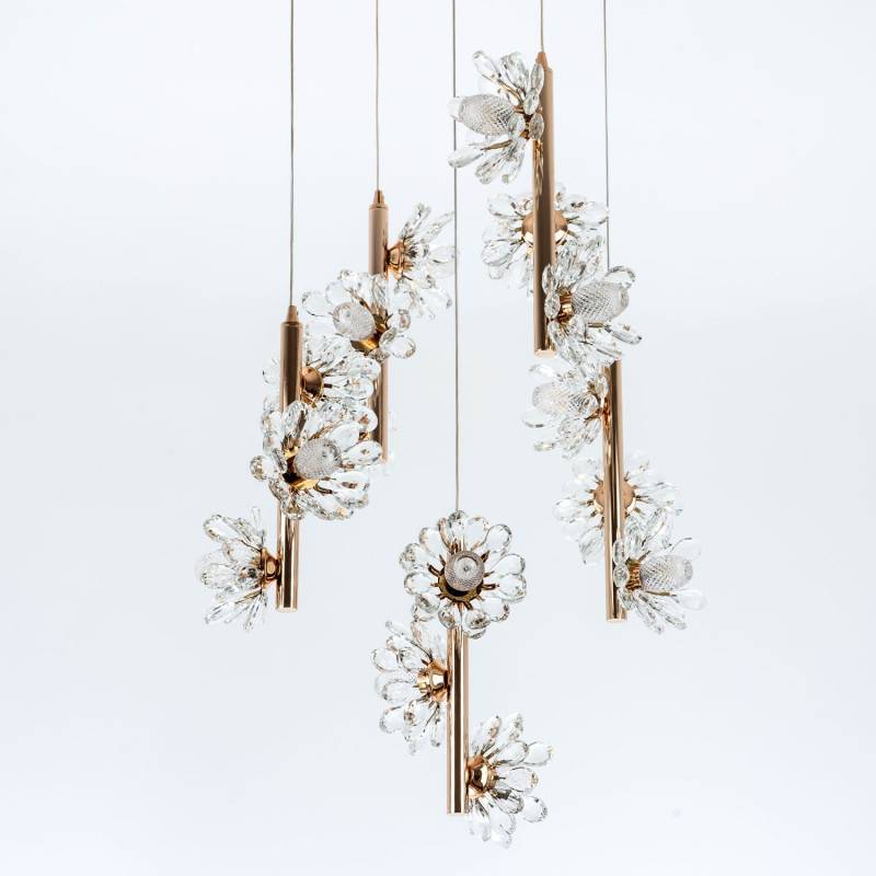 Каскадная люстра MODELUX ML.1855.15 GD