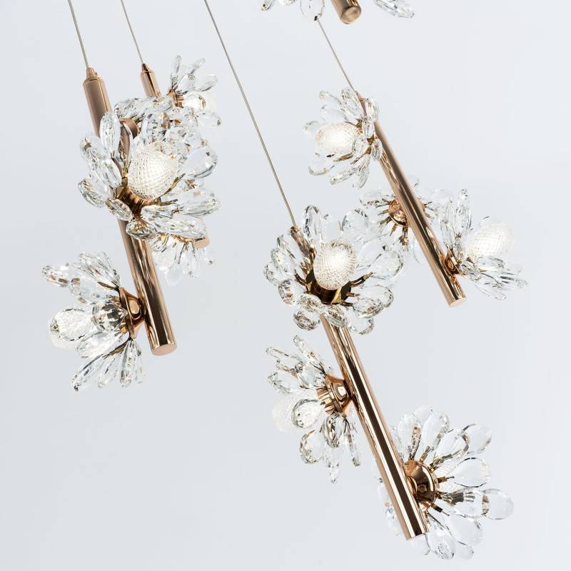 Каскадная люстра MODELUX ML.1855.15 GD