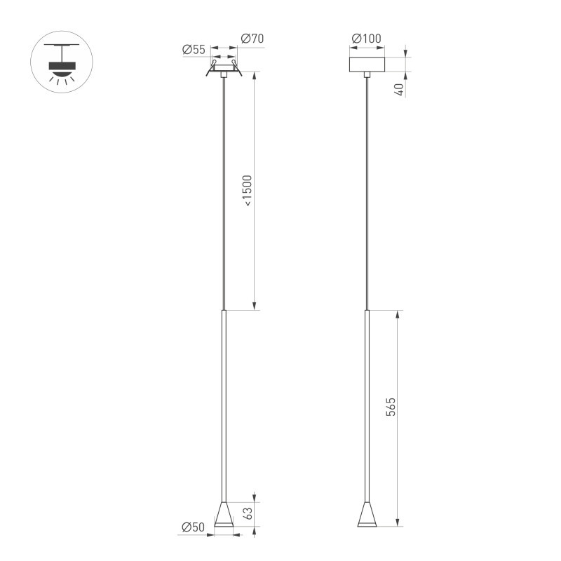 Подвесной светильник Arlight 059323