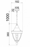 Подвесной светильник Maytoni Rivoli O027PL-01B