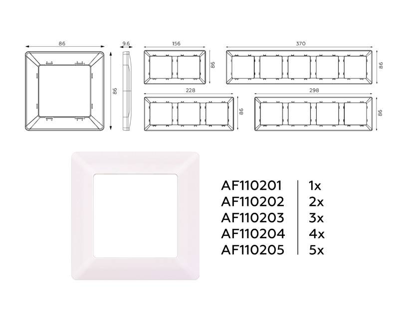 Рамка Ambrella Volt AF110203