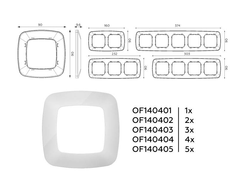 Рамка Ambrella Volt OF140401