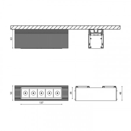 Встраиваемый светильник DesignLed SY SY-601221-BL-10-NW