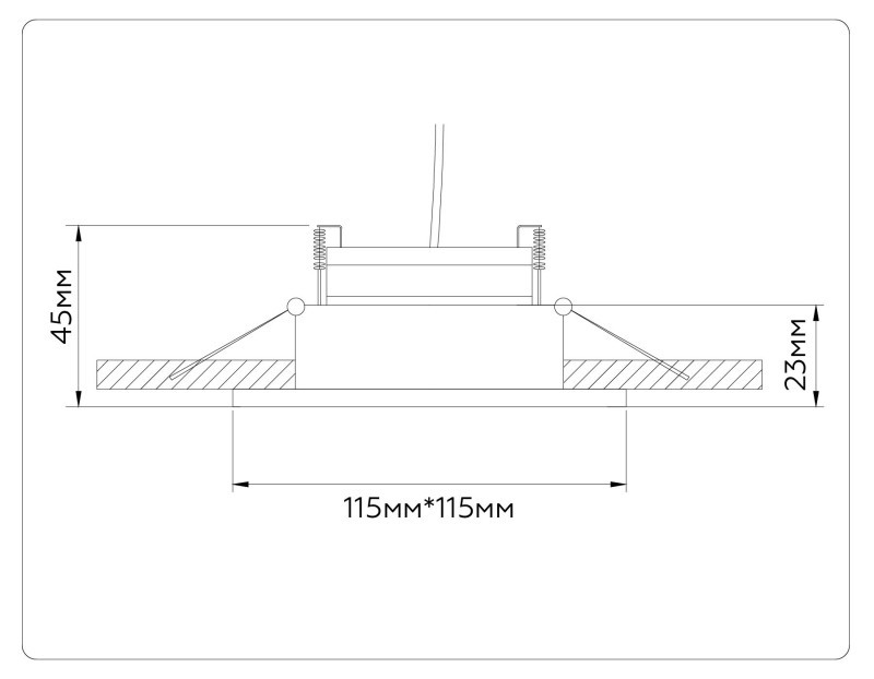 Встраиваемый светильник Ambrella Light TN51918
