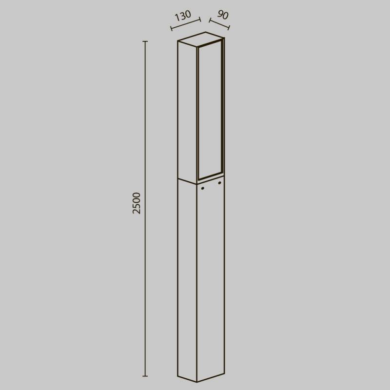 Садово-парковый светильник Maytoni O470FL-L40GF3K