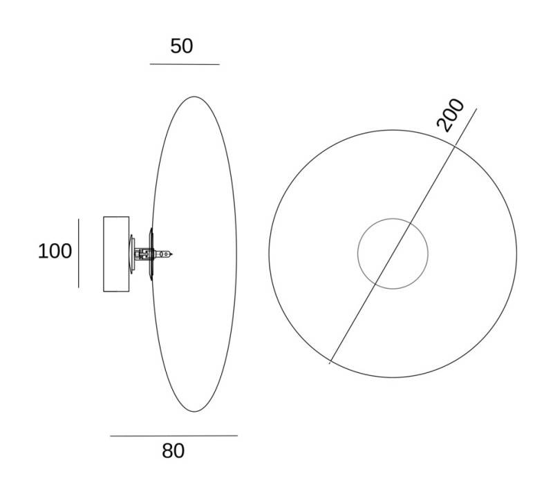Бра Fluorite FL1020-1WM