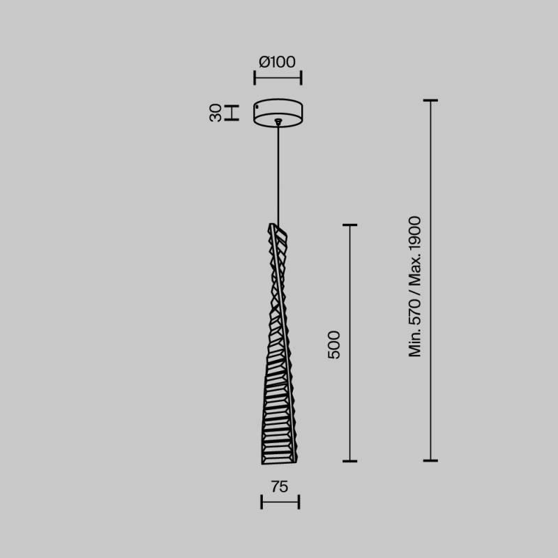 Подвесной светильник MODELUX MS.88910.1 CR