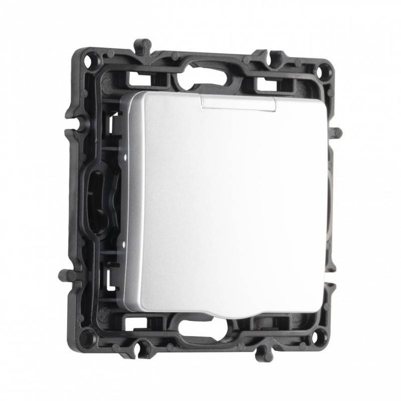 Розетка Arte Milano 217.41-1.silver