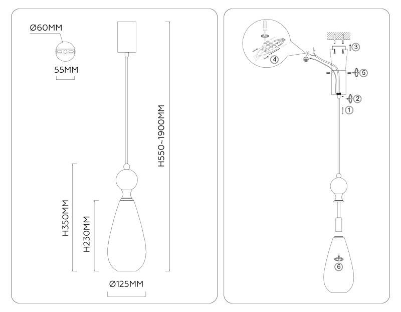 Подвесной светильник Ambrella Light LH53289