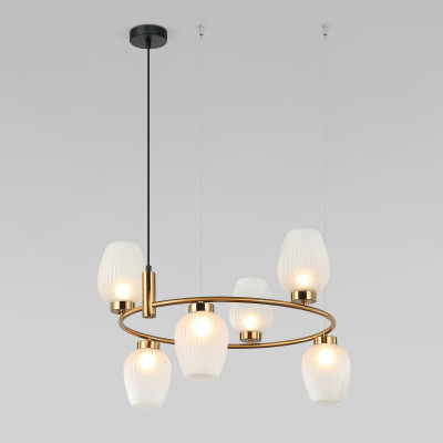 Подвесная люстра Eurosvet 30183/6 латунь