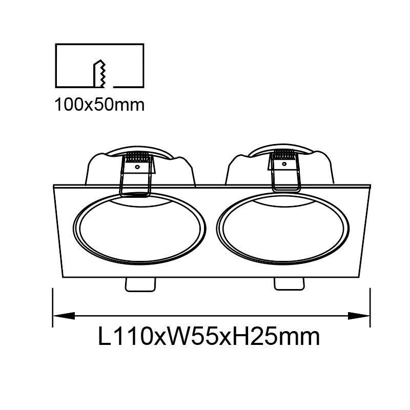 Встраиваемый светильник Mantra 9171