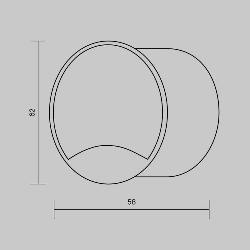 Светильник для ступеней Maytoni O035-L3B3K