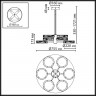Подвесная люстра Odeon Light 5450/99LB