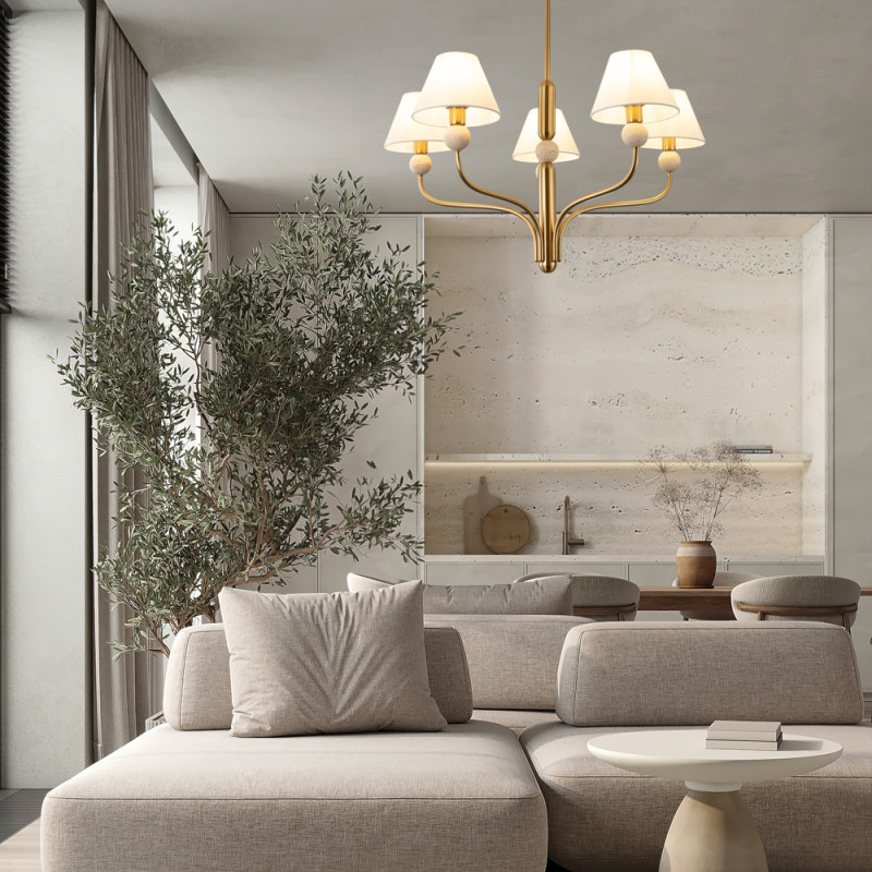 Люстра на штанге Freya FR2058PL-05BS