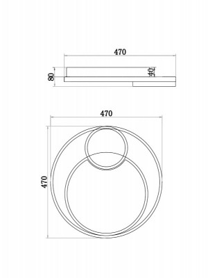 Накладной светильник Freya FR10028CL-L80W