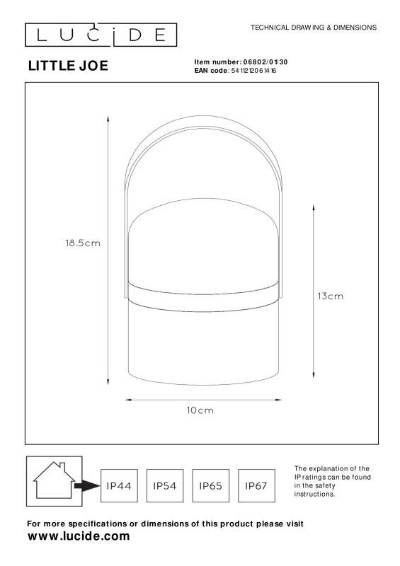 Настольная лампа LUCIDE 06802/01/30