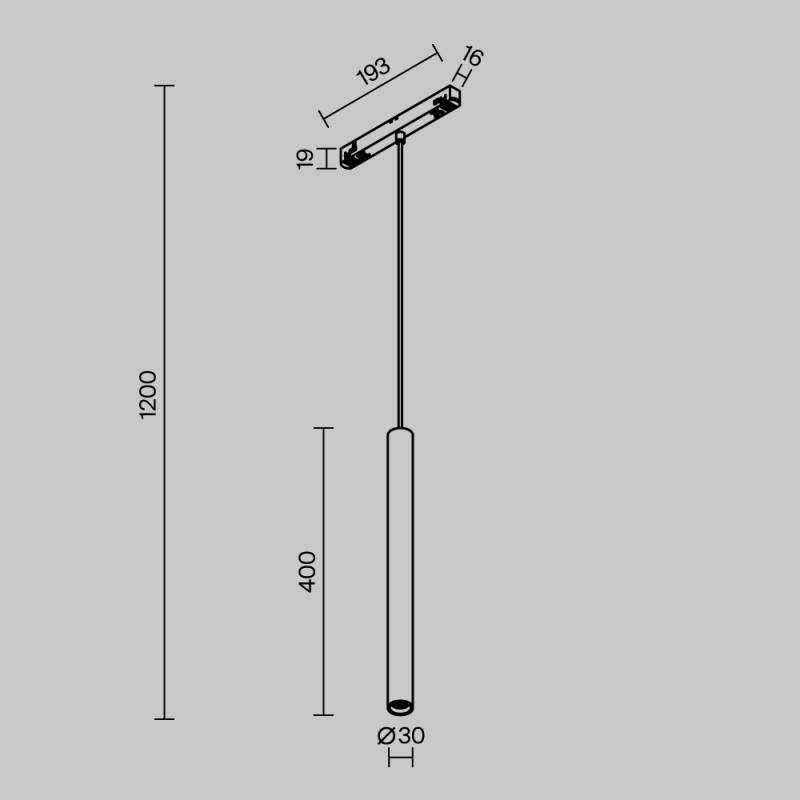 Светильник на шине Maytoni Technical TR226-4-5WTW-M-DD2-B