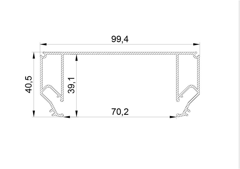 Профиль для шинопроводов Lightstar 500427