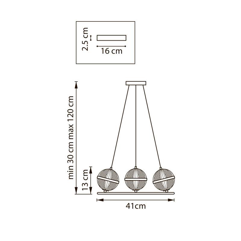 Подвесная люстра Lightstar 737033