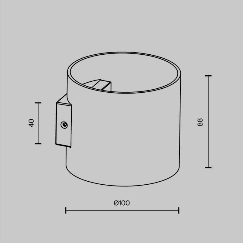Бра Maytoni Technical C066WL-01B
