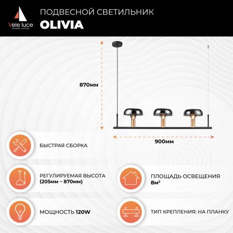 Подвесной светильник Vele Luce VL5642P03