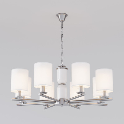 Подвесная люстра Eurosvet 60146/8 никель