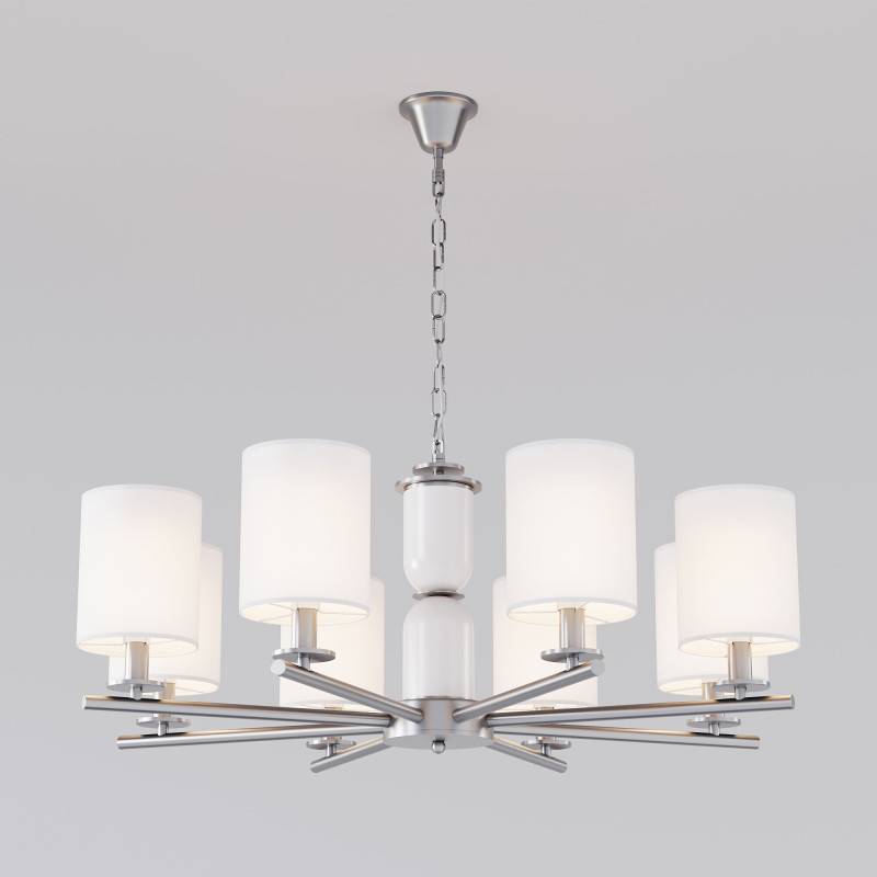 Подвесная люстра Eurosvet 60146/8 никель