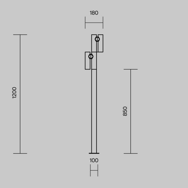 Садово-парковый светильник Maytoni O494FL-L20B3K
