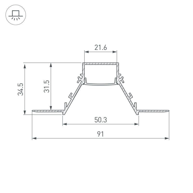 Профиль Arlight 052543