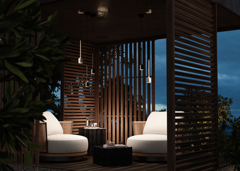 Подвесной уличный светильник Maytoni O491PL-L8B3K